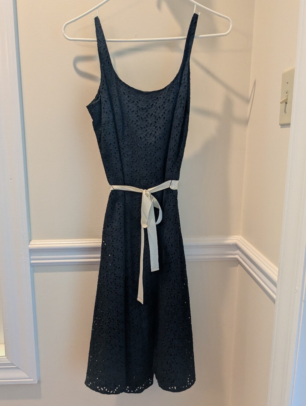 GAP Black Eyelet Cotton Dress - Size 4